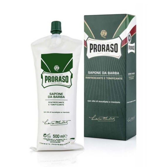 Proraso Green Shaving Soap Tube Menthol 500ml