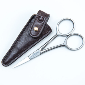 Captain Fawcett Grooming Scissors with leather case