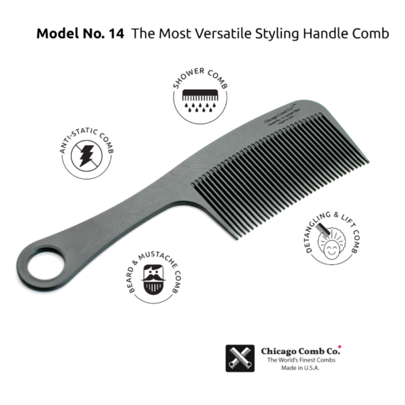 Chicago Carbon Fiber Comb NO. 14