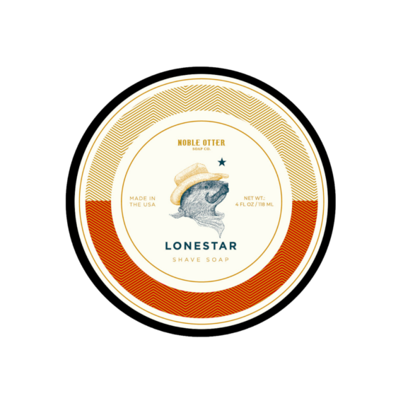 Noble Otter Shave Soap Lonestar