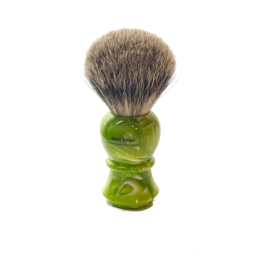 The Premium Barber Shaving Brush Super Badger Lime