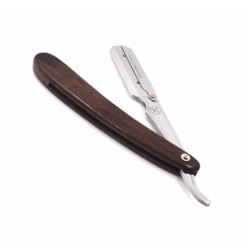 Parker SRDW barbermes van roestvrij staal met houten handvat – open scheermes voor precisie scheren.
